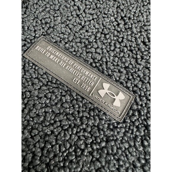 Under Armour UA Women's Teddy Pullover Hoodie Fleece 1/4 Zip Jacket Black XS - Picture 3 of 8